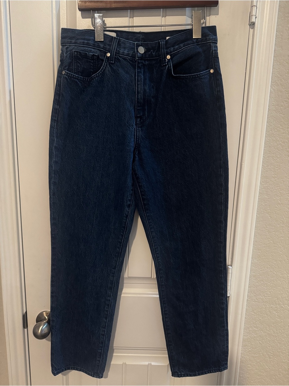 Baldwin womens vintage straight jeans Deep Indigo size 28